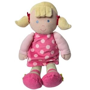 Carters Just One You Plush Doll Girl 12" Pink Polka Dot Dress Pretend Play Toy